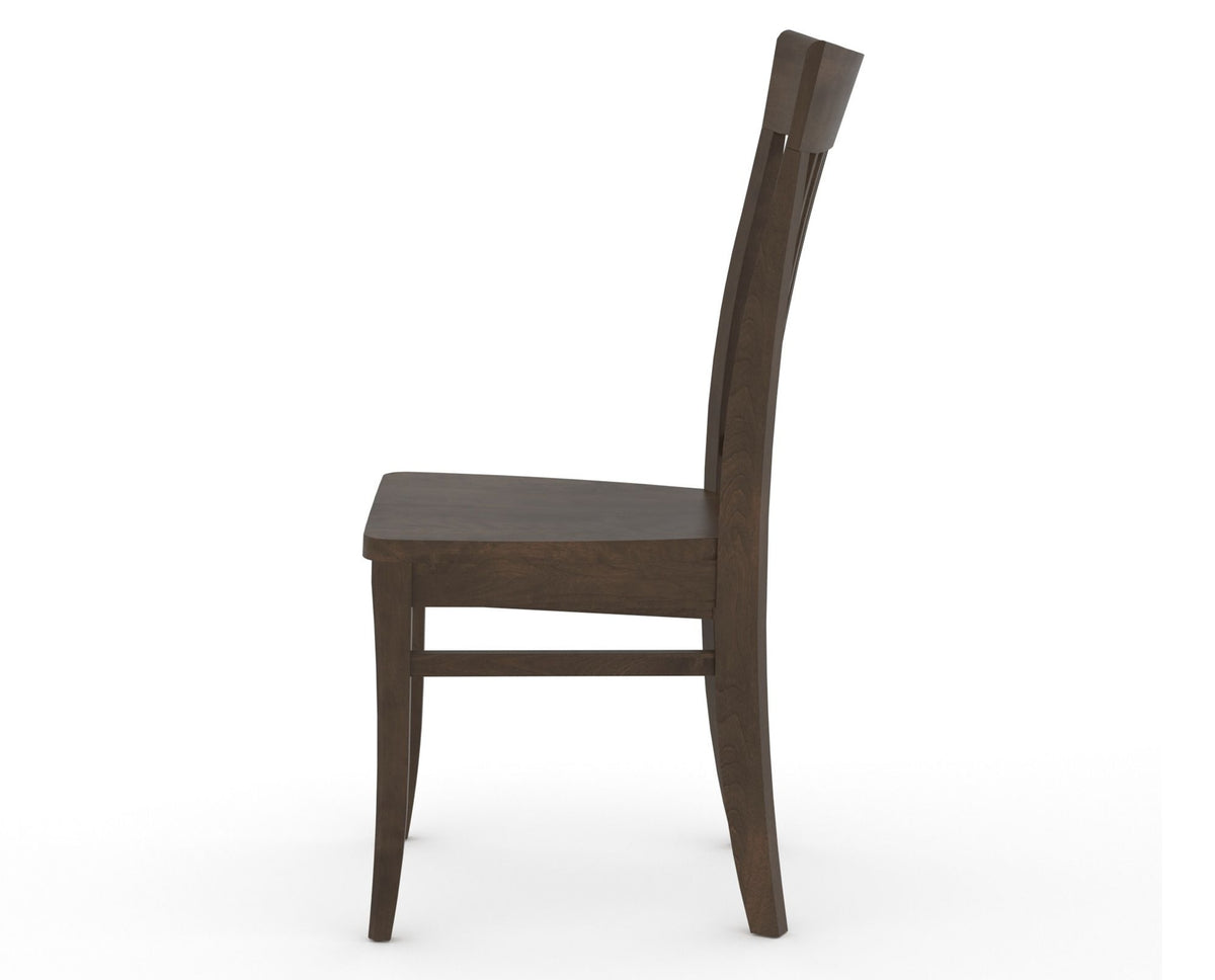 Canadel Jess Dining Chair in Hazelnut Washed, side view
