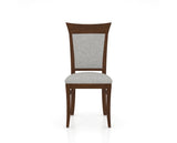 Canadel Jess Too Dining Chair in Cognac Washed, 7C Fabric, front view