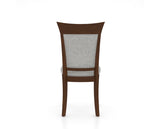 Canadel Jess Too Dining Chair in Cognac Washed, 7C Fabric, back view