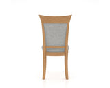 Canadel Jess Too Dining Chair in Caramel Washed, 7C Fabric, back view