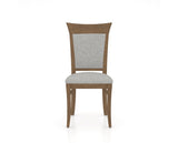 Canadel Jess Too Dining Chair in Pecan Washed, 7C Fabric, front view