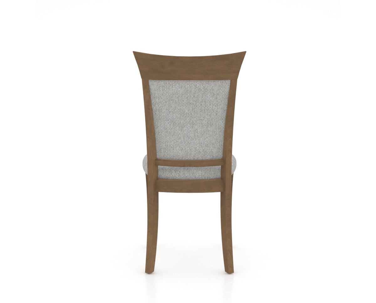 Canadel Jess Too Dining Chair in Pecan Washed, 7C Fabric, back view