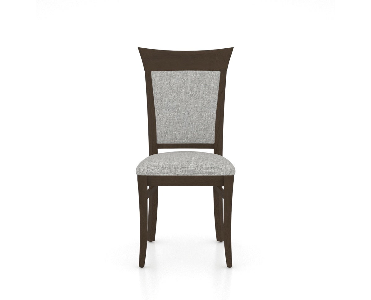 Canadel Jess Too Dining Chair in Hazelnut Washed, 7C Fabric, front view
