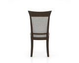 Canadel Jess Too Dining Chair in Hazelnut Washed, 7C Fabric, back view