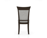 Canadel Jess Too Dining Chair in Davy's Grey, 7C Fabric, back view