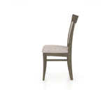 Canadel Jess Too Dining Chair in Shadow, FP Crypton®, side view