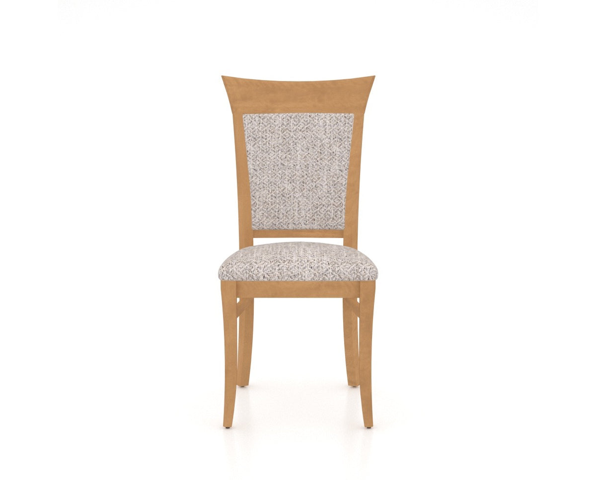 Canadel Jess Too Dining Chair in Caramel Washed, FP Crypton®, front view