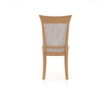 Canadel Jess Too Dining Chair in Caramel Washed, FP Crypton®, back view