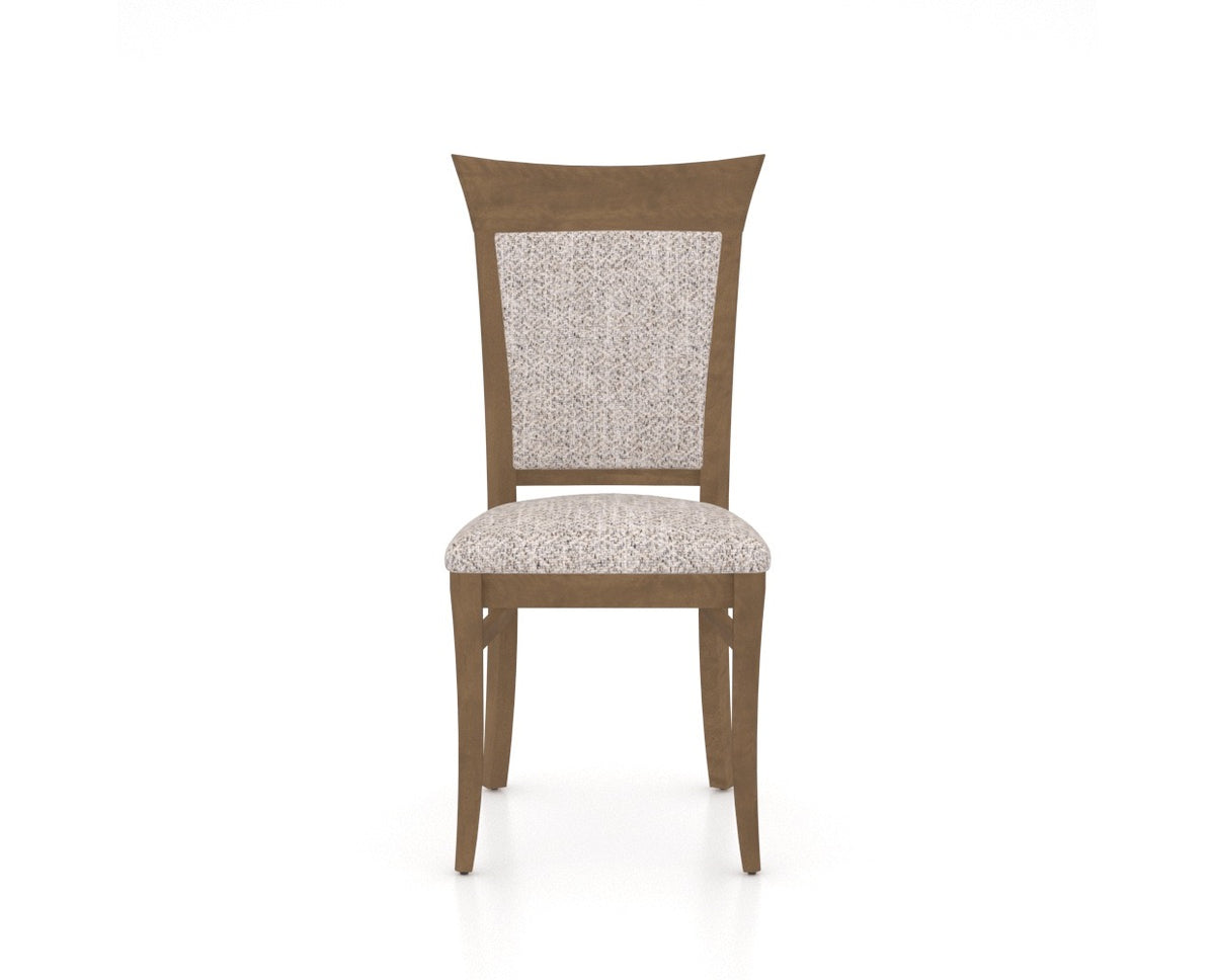 Canadel Jess Too Dining Chair in Pecan Washed, FP Crypton®, front view