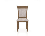 Canadel Jess Too Dining Chair in Pecan Washed, FP Crypton®, front view