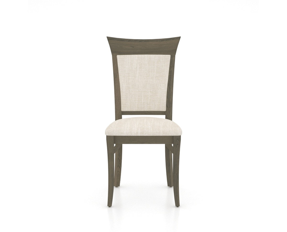 Canadel Jess Too Dining Chair in Shadow, FT InsideOut®, front view