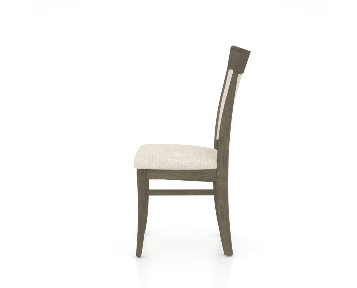 Canadel Jess Too Dining Chair in Shadow, FT InsideOut®, side view