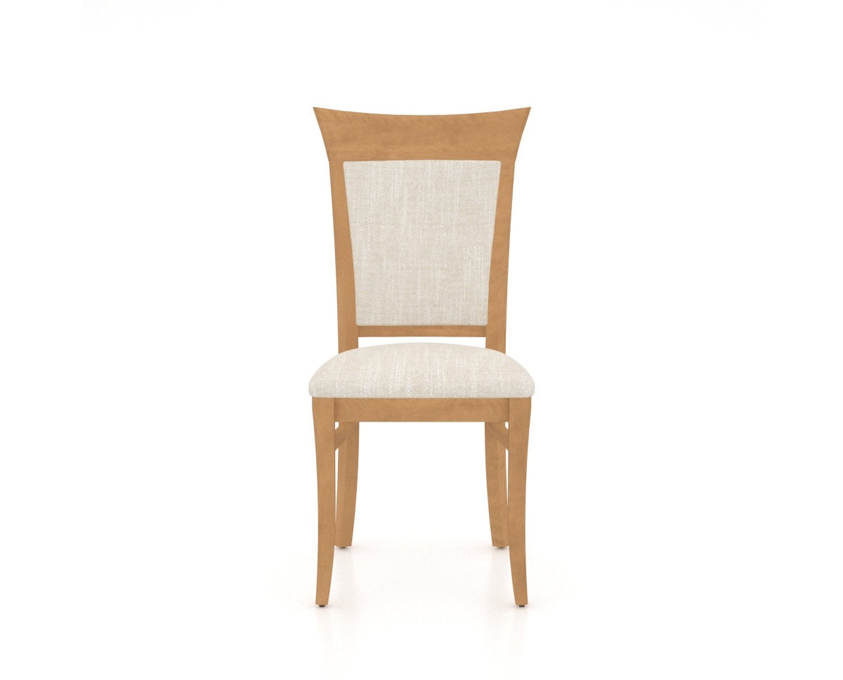 Canadel Jess Too Dining Chair in Caramel Washed, FT InsideOut®, front view