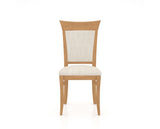 Canadel Jess Too Dining Chair in Caramel Washed, FT InsideOut®, front view