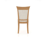 Canadel Jess Too Dining Chair in Caramel Washed, FT InsideOut®, back view