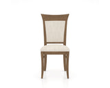 Canadel Jess Too Dining Chair in Pecan Washed, FT InsideOut®, front view