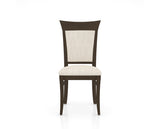 Canadel Jess Too Dining Chair in Hazelnut Washed, FT InsideOut®, front view