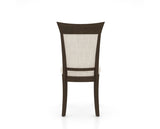 Canadel Jess Too Dining Chair in Hazelnut Washed, FT InsideOut®, back view