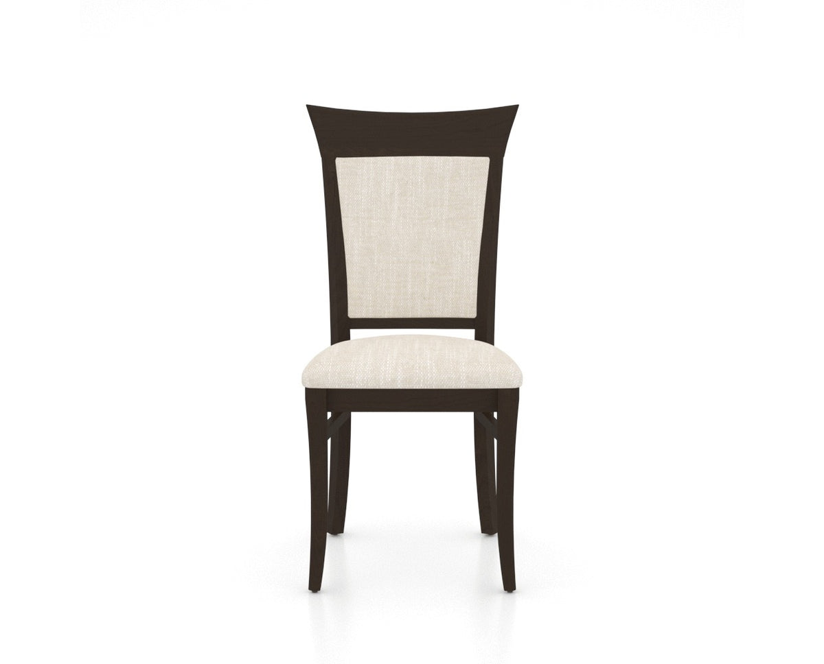Canadel Jess Too Dining Chair in Davy's Grey, FT InsideOut®, front view