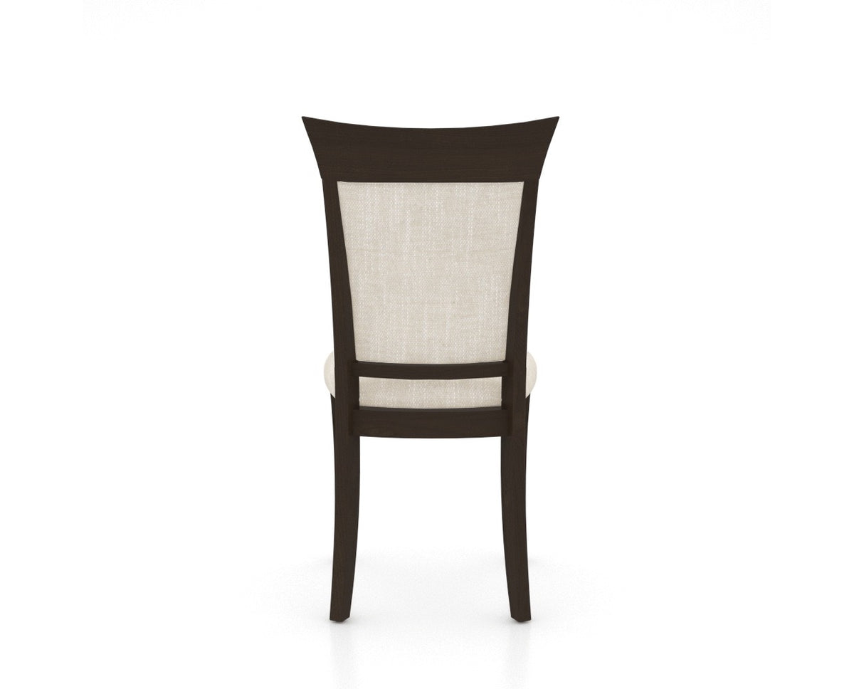 Canadel Jess Too Dining Chair in Davy's Grey, FT InsideOut®, back view