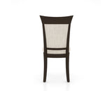 Canadel Jess Too Dining Chair in Davy's Grey, FT InsideOut®, back view
