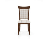 Canadel Jess Too Dining Chair in Cognac Washed, OZ Fabric, front view