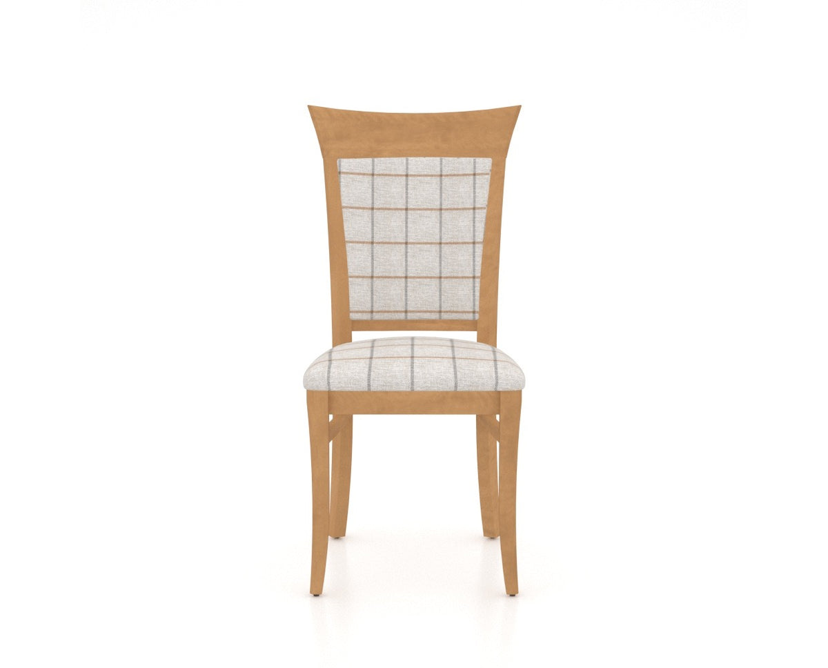 Canadel Jess Too Dining Chair in Caramel Washed, OZ Fabric, front view