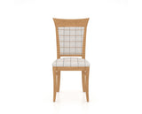 Canadel Jess Too Dining Chair in Caramel Washed, OZ Fabric, front view
