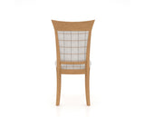 Canadel Jess Too Dining Chair in Caramel Washed, OZ Fabric, back view