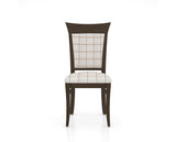 Canadel Jess Too Dining Chair in Hazelnut Washed, OZ Fabric, front view