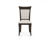 Canadel Jess Too Dining Chair in Davy's Grey, OZ Fabric, front view