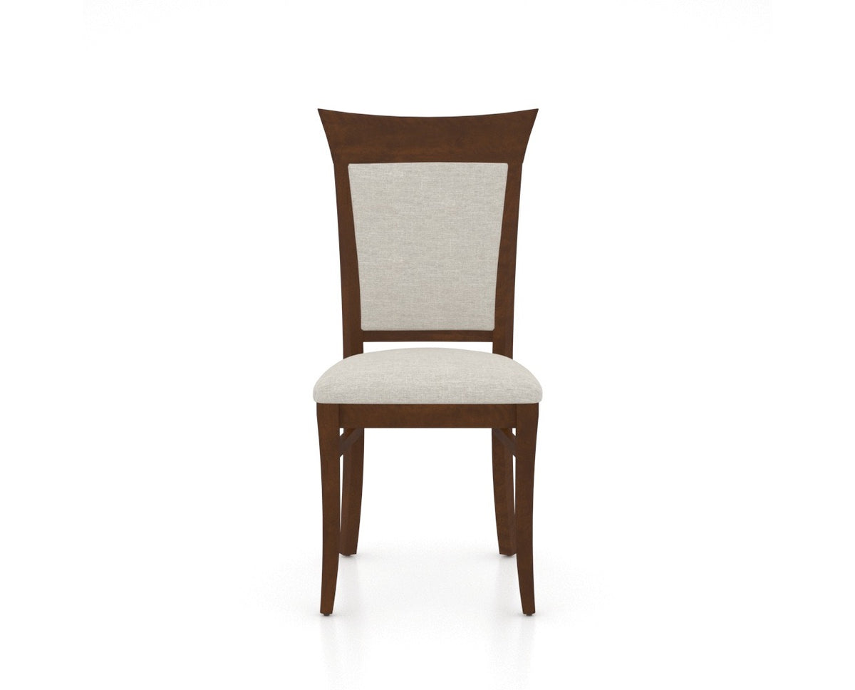 Canadel Jess Too Dining Chair in Cognac Washed, TB Fabric, front view