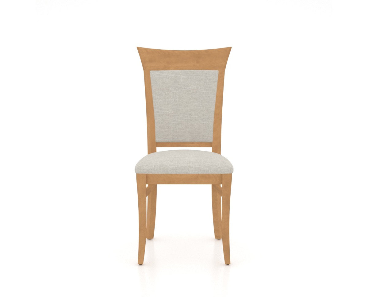 Canadel Jess Too Dining Chair in Caramel Washed, TB Fabric, front view