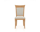 Canadel Jess Too Dining Chair in Caramel Washed, TB Fabric, front view