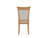 Canadel Jess Too Dining Chair in Caramel Washed, TB Fabric, back view
