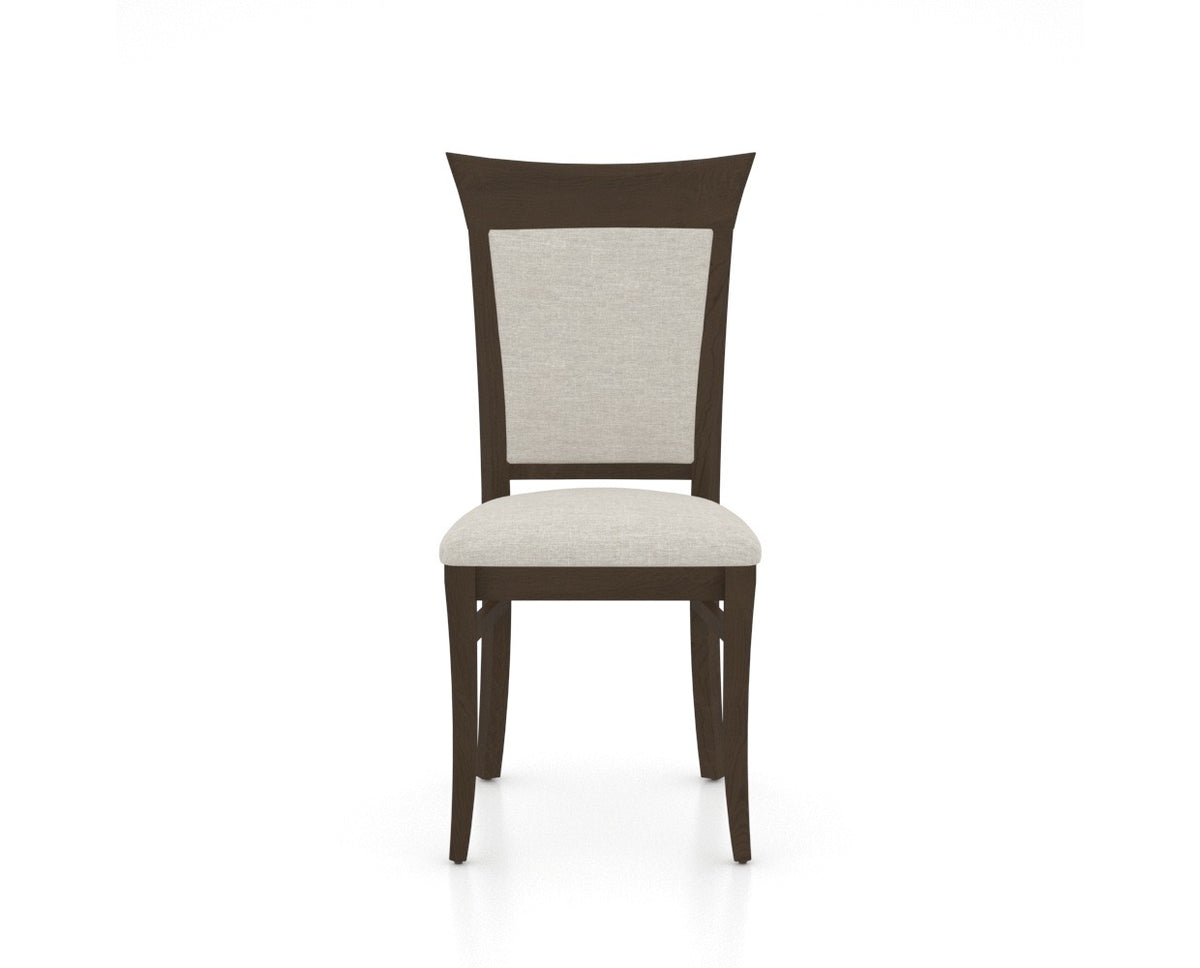 Canadel Jess Too Dining Chair in Hazelnut Washed, TB Fabric, front view