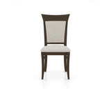 Canadel Jess Too Dining Chair in Hazelnut Washed, TB Fabric, front view