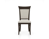 Canadel Jess Too Dining Chair in Davy's Grey, TB Fabric, front view