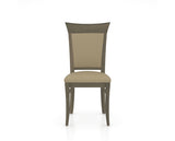 Canadel Jess Too Dining Chair in Shadow, XY Faux Leather, front view