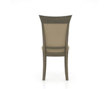 Canadel Jess Too Dining Chair in Shadow, XY Faux Leather, back view