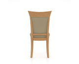 Canadel Jess Too Dining Chair in Caramel Washed, XY Faux Leather, back view