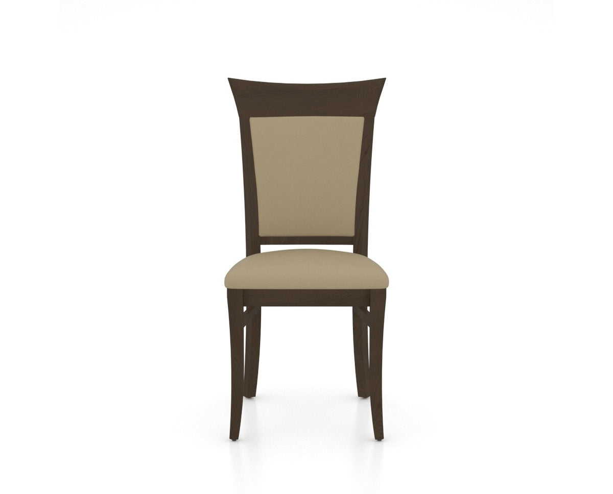 Canadel Jess Too Dining Chair in Hazelnut Washed, XY Faux Leather, front view