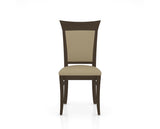 Canadel Jess Too Dining Chair in Hazelnut Washed, XY Faux Leather, front view