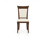 Canadel Jess Too Dining Chair in Cognac Washed, YJ Faux Leather, front view