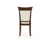 Canadel Jess Too Dining Chair in Cognac Washed, YJ Faux Leather, back view