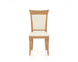 Canadel Jess Too Dining Chair in Caramel Washed, YJ Faux Leather, front view