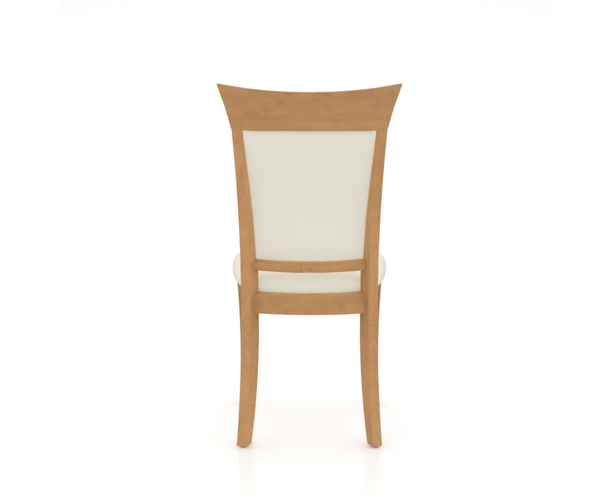 Canadel Jess Too Dining Chair in Caramel Washed, YJ Faux Leather, back view