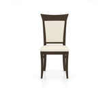 Canadel Jess Too Dining Chair in Hazelnut Washed, YJ Faux Leather, front view