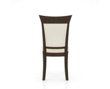 Canadel Jess Too Dining Chair in Hazelnut Washed, YJ Faux Leather, back view