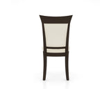 Canadel Jess Too Dining Chair in Davy's Grey, YJ Faux Leather, back view